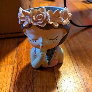 Girl with Flowers in her Hair Succulent Planter